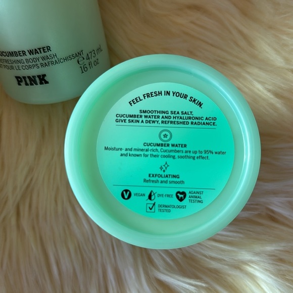 Pink Victoria’s Secret Cucumber Water Body Scrub And Lotion - Picture 3 of 6